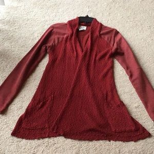 Beautiful Lucky women unique style high low Sweater knitwear Cardigan Small